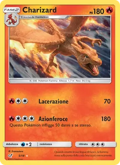 Carta Charizard dell'espansione Detective Pikachu, numero 5/18