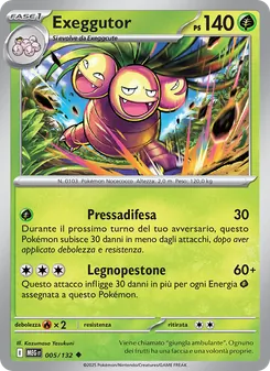 Carta Exeggutor dell'espansione Megaevoluzione, numero 005/132