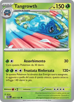 Carta Tangrowth dell'espansione Megaevoluzione, numero 007/132