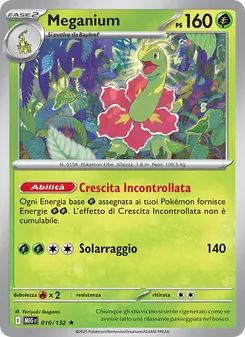 Carta Meganium dell'espansione Megaevoluzione, numero 010/132