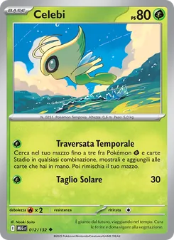 Carta Celebi dell'espansione Megaevoluzione, numero 012/132