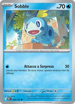 Carta Sobble dell'espansione Megaevoluzione, numero 039/132