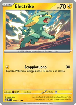 Carta Electrike dell'espansione Megaevoluzione, numero 049/132