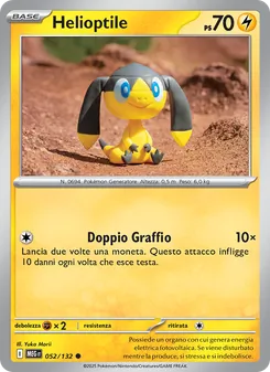 Carta Helioptile dell'espansione Megaevoluzione, numero 052/132