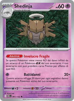 Carta Shedinja dell'espansione Megaevoluzione, numero 061/132