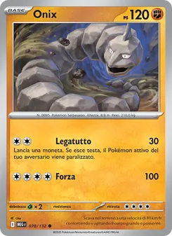 Carta Onix dell'espansione Megaevoluzione, numero 070/132