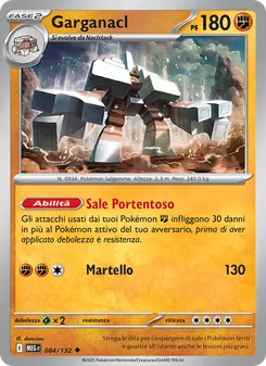 Carta Garganacl dell'espansione Megaevoluzione, numero 084/132