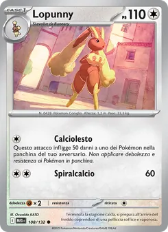 Carta Lopunny dell'espansione Megaevoluzione, numero 108/132