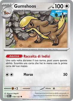 Carta Gumshoos dell'espansione Megaevoluzione, numero 110/132