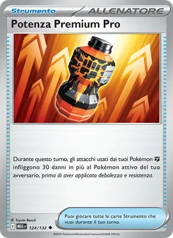 Carta Potenza Premium Pro dell'espansione Megaevoluzione, numero 124/132