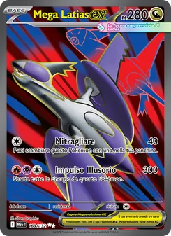 Carta Mega Latias-ex dell'espansione Megaevoluzione, numero 163/132
