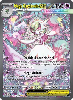 Carta Mega Gardevoir-ex dell'espansione Megaevoluzione, numero 178/132
