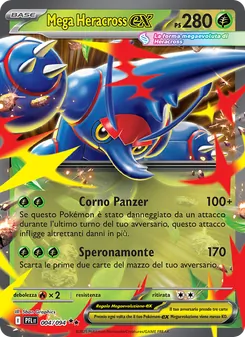 Carta Mega Heracross-ex dell'espansione Fiamme Spettrali, numero 004/94