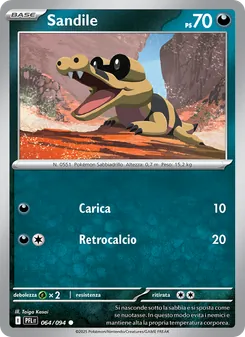 Carta Sandile dell'espansione Fiamme Spettrali, numero 064/94