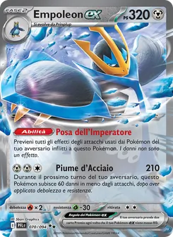 Carta Empoleon-ex dell'espansione Fiamme Spettrali, numero 070/94