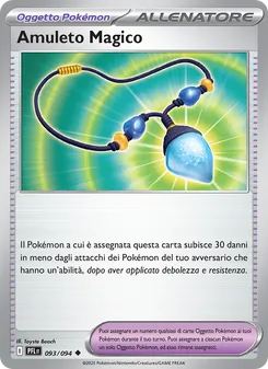 Carta Amuleto Magico dell'espansione Fiamme Spettrali, numero 093/94