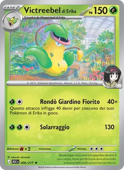 Carta Victreebel di Erika dell'espansione Ascesa Eroica, numero 006/217