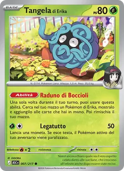 Carta Tangela di Erika dell'espansione Ascesa Eroica, numero 007/217