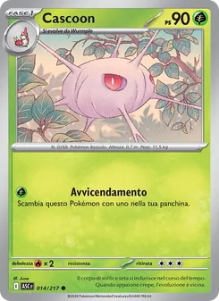 Carta Cascoon dell'espansione Ascesa Eroica, numero 014/217