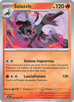 Carta Salazzle dell'espansione Ascesa Eroica, numero 035/217