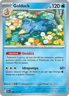 Carta Golduck dell'espansione Ascesa Eroica, numero 040/217