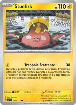 Carta Stunfisk dell'espansione Ascesa Eroica, numero 062/217