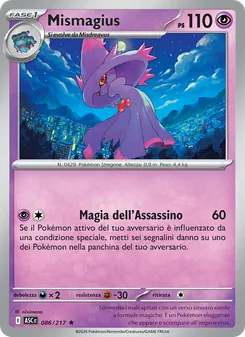 Carta Mismagius dell'espansione Ascesa Eroica, numero 086/217