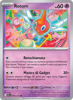 Carta Rotom dell'espansione Ascesa Eroica, numero 092/217