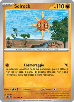 Carta Solrock dell'espansione Ascesa Eroica, numero 106/217