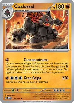 Carta Coalossal dell'espansione Ascesa Eroica, numero 120/217
