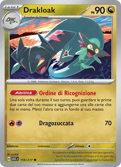 Carta Drakloak dell'espansione Ascesa Eroica, numero 159/217