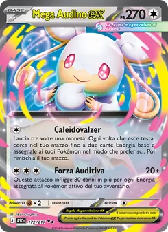 Carta Mega Audino-ex dell'espansione Ascesa Eroica, numero 172/217