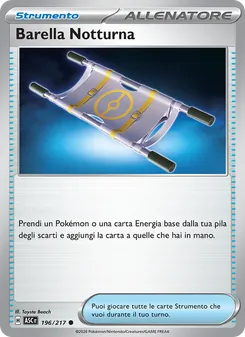 Carta Barella Notturna dell'espansione Ascesa Eroica, numero 196/217