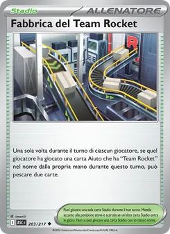 Carta Fabbrica del Team Rocket dell'espansione Ascesa Eroica, numero 203/217