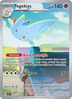 Carta Togekiss dell'espansione Ascesa Eroica, numero 235/217