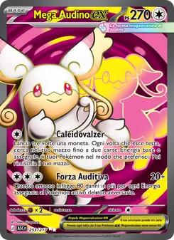 Carta Mega Audino-ex dell'espansione Ascesa Eroica, numero 253/217