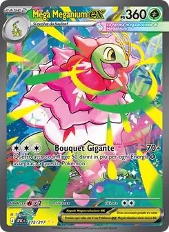 Carta Mega Meganium-ex dell'espansione Ascesa Eroica, numero 272/217