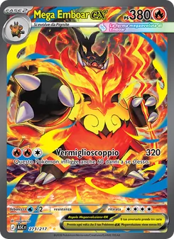 Carta Mega Emboar-ex dell'espansione Ascesa Eroica, numero 273/217