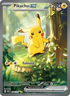 Carta Pikachu-ex dell'espansione Ascesa Eroica, numero 276/217