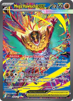 Carta Mega Hawlucha-ex dell'espansione Ascesa Eroica, numero 283/217
