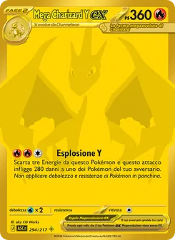 Carta Mega Charizard Y-ex dell'espansione Ascesa Eroica, numero 294/217