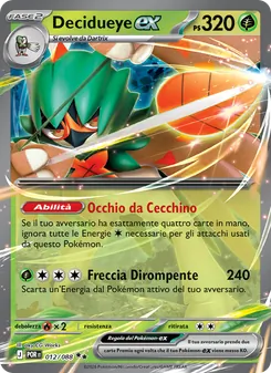 Carta Decidueye-ex dell'espansione Equilibrio Perfetto, numero 012/88
