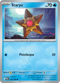 Carta Staryu dell'espansione Equilibrio Perfetto, numero 020/88