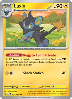 Carta Luxio dell'espansione Equilibrio Perfetto, numero 027/88