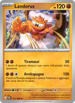Carta Landorus dell'espansione Equilibrio Perfetto, numero 041/88
