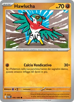 Carta Hawlucha dell'espansione Equilibrio Perfetto, numero 046/88
