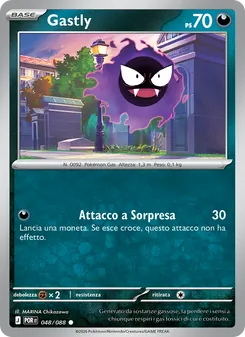Carta Gastly dell'espansione Equilibrio Perfetto, numero 048/88