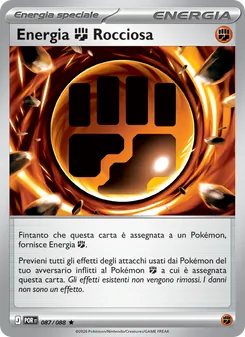 Carta Energia Fighting Rocciosa dell'espansione Equilibrio Perfetto, numero 087/88