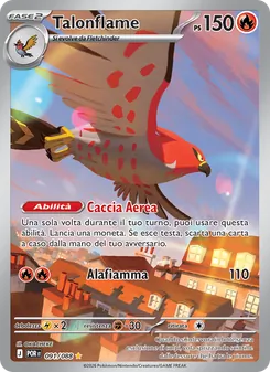 Carta Talonflame dell'espansione Equilibrio Perfetto, numero 091/88