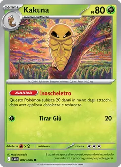 Carta Kakuna dell'espansione Caos Nascente, numero 002/86